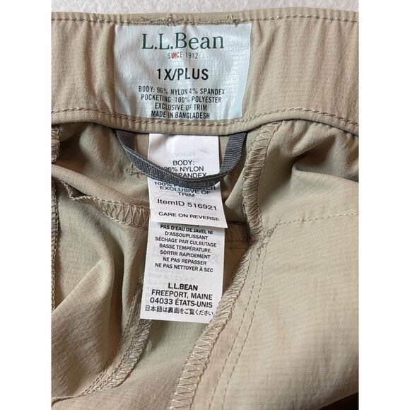 L.L. Beans  Cargo Capri Mens Convertible Cargo Short Beige Size 1x plus - Picture 14 of 15